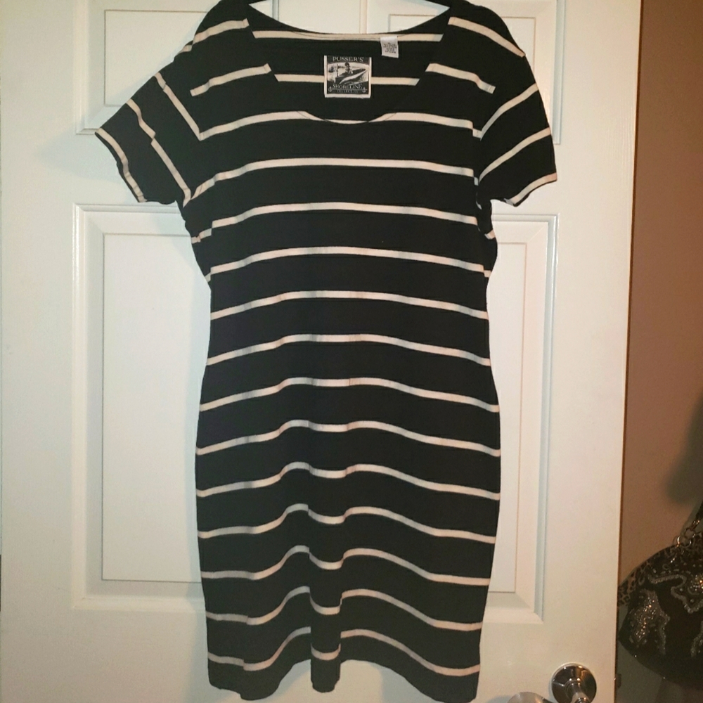 🖤🤍 Pussers Shoreline Collection Striped Knit Dress XL